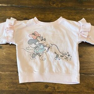 Disney Minnie Mouse Light Pink Sweatshirt